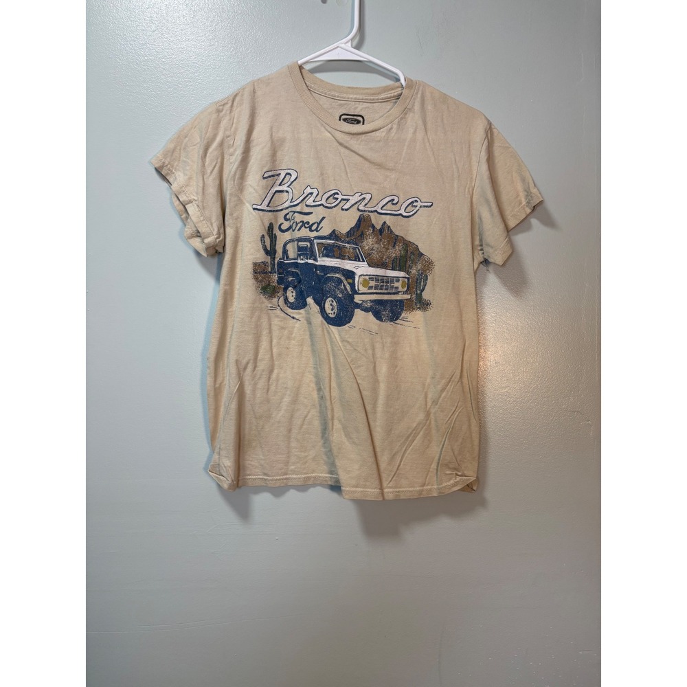 Ford Bronco Graphic T-Shirt Tan Desert Off-Road Small